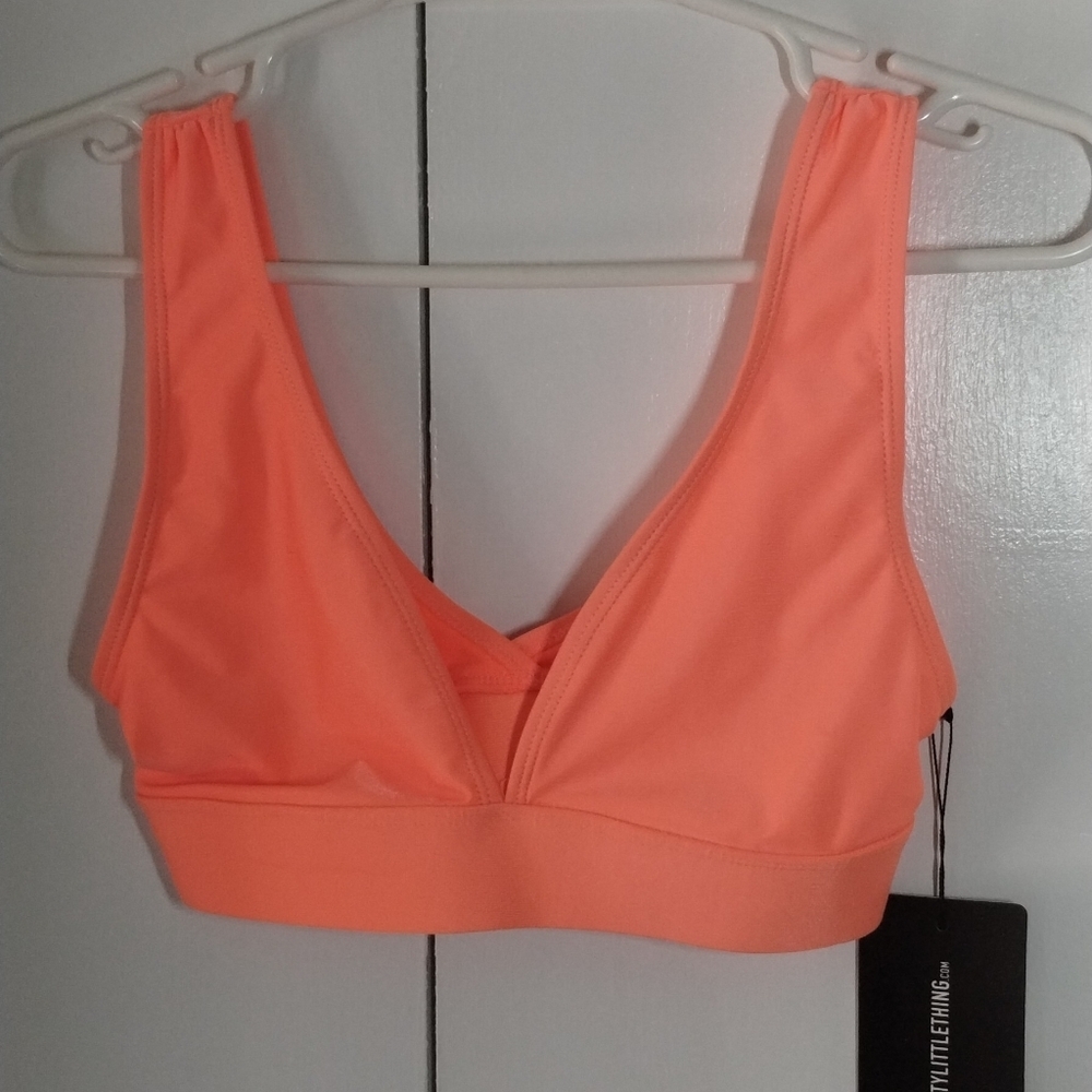 Padded Bikini Top Orange color Size (4)